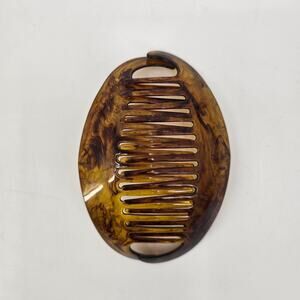 Vintage Goody Large Cascade Hair Comb 7” Faux Tortoise Shell 1980s USA